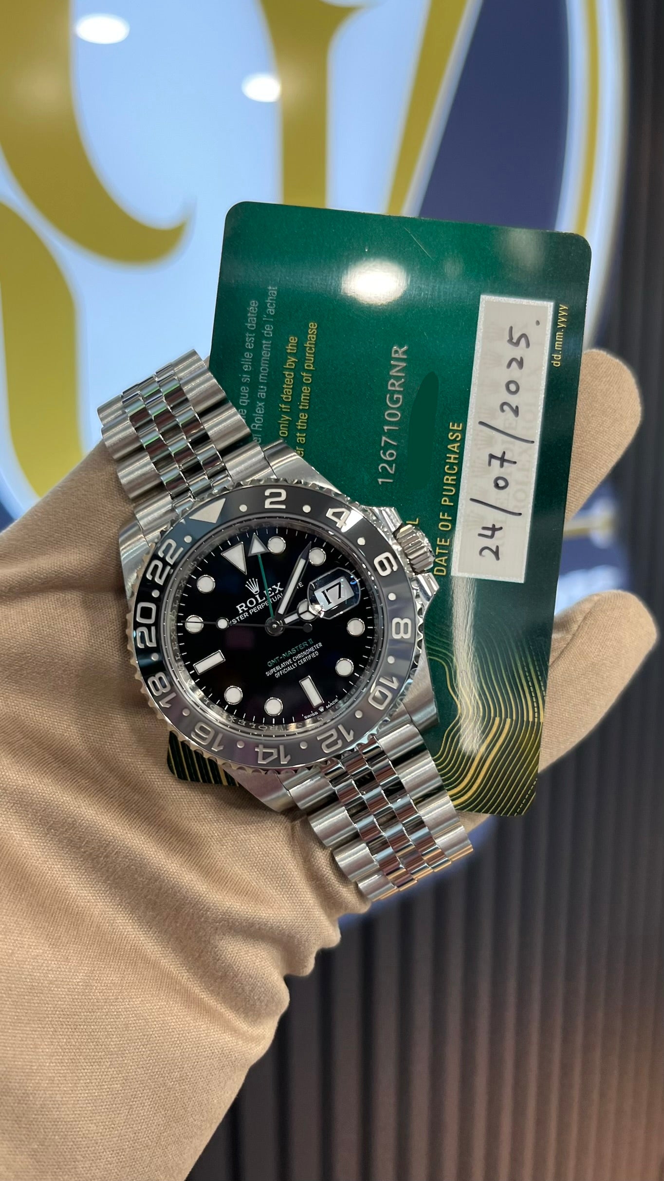 Rolex GMT-Master II 40MM Bruce Wayne on Jubilee