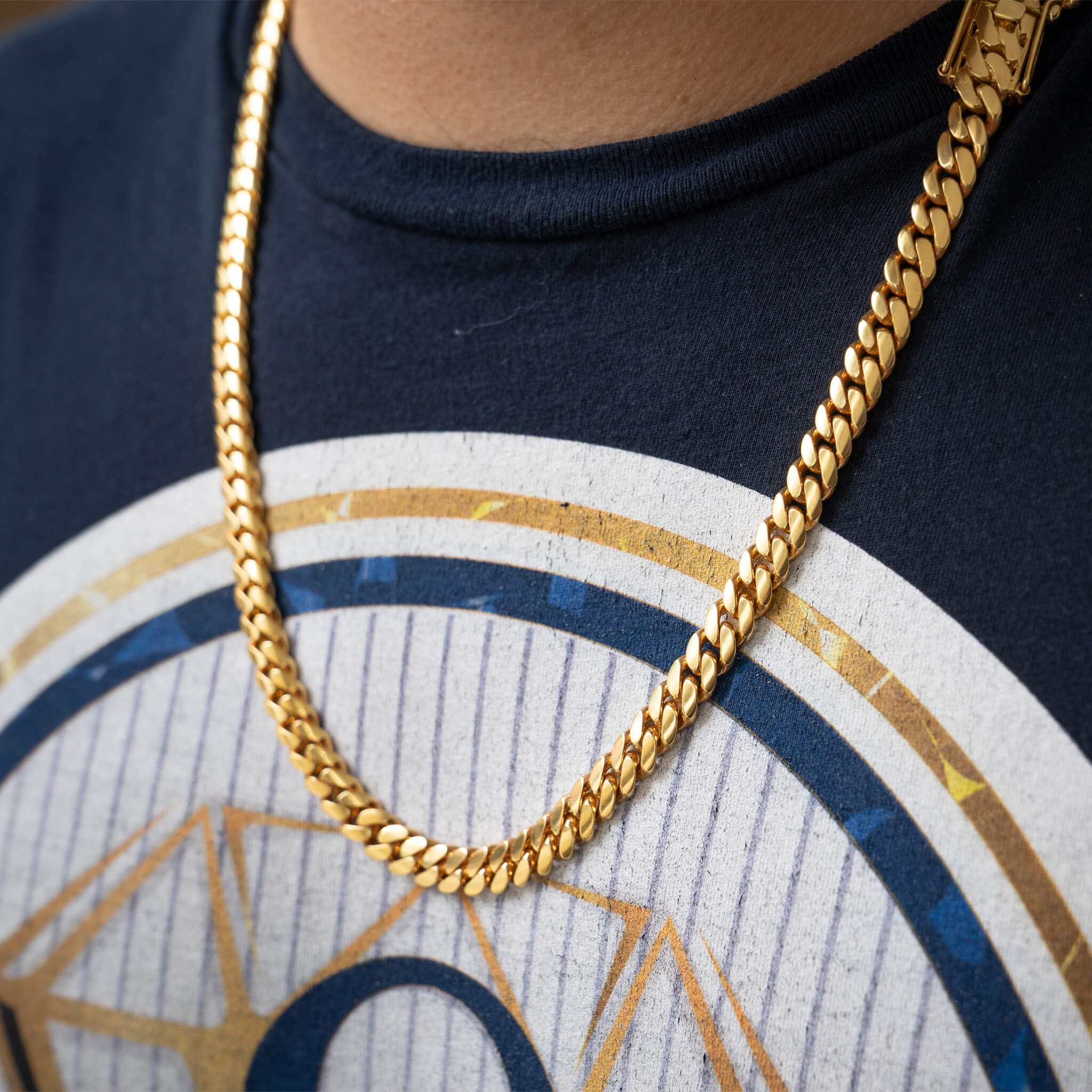 08 MM GOLD OVER SILVER CHAIN