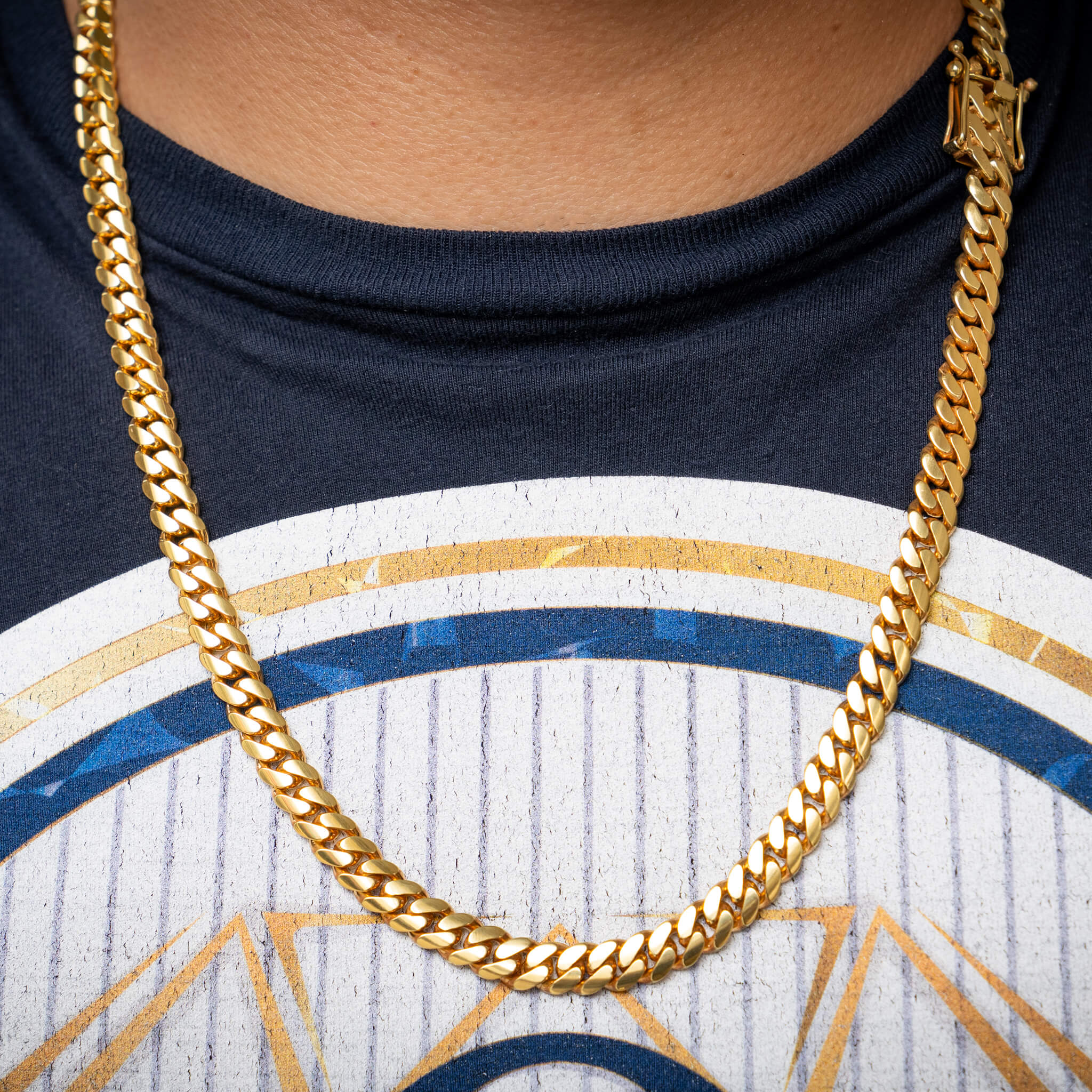 08 MM GOLD OVER SILVER CHAIN