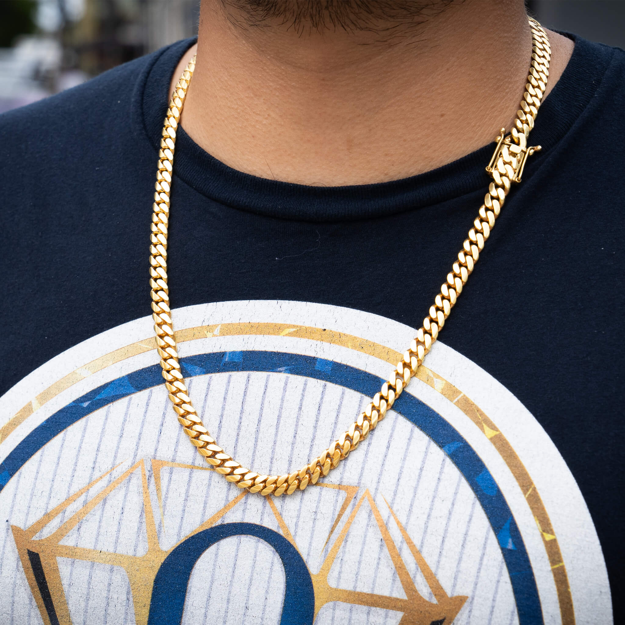 08 MM GOLD OVER SILVER CHAIN