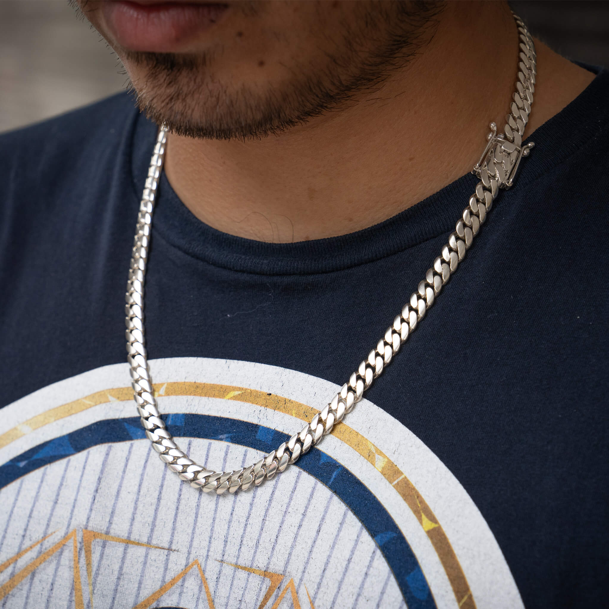 8 MM SILVER CHAIN