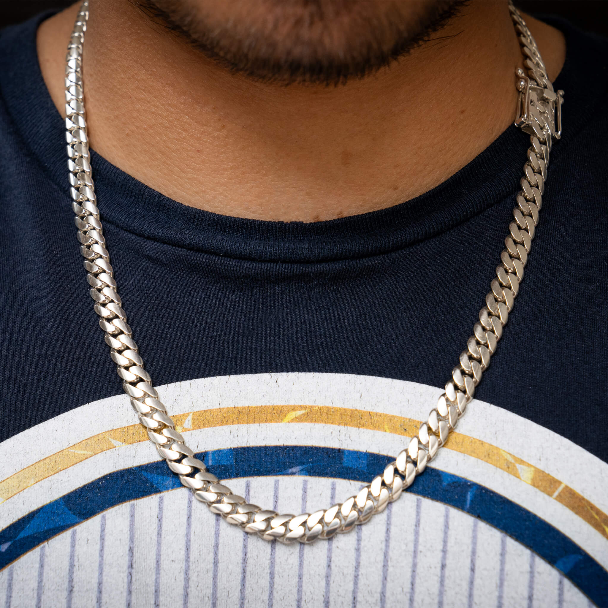 8 MM SILVER CHAIN