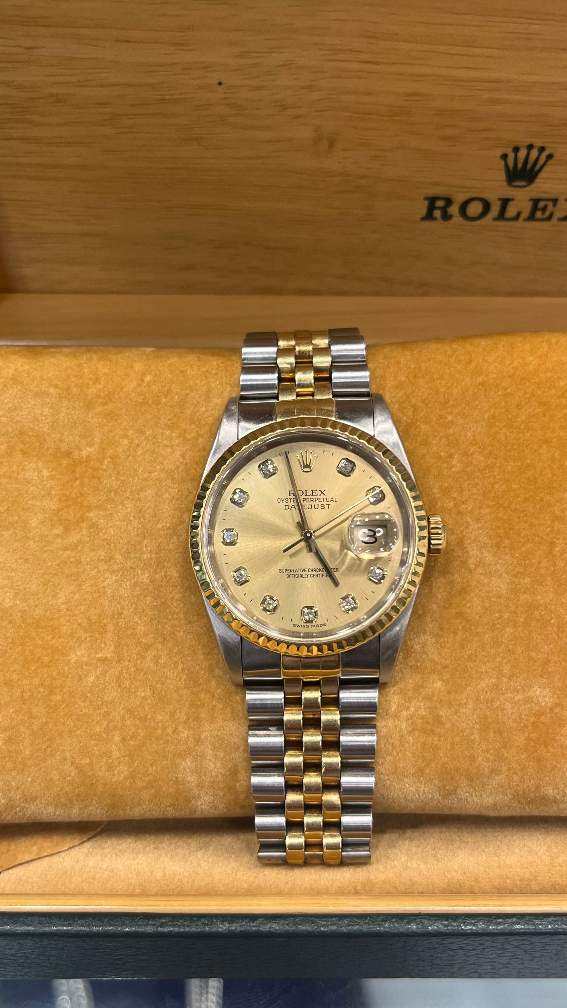 Rolex Datejust 36MM Diamond Dial