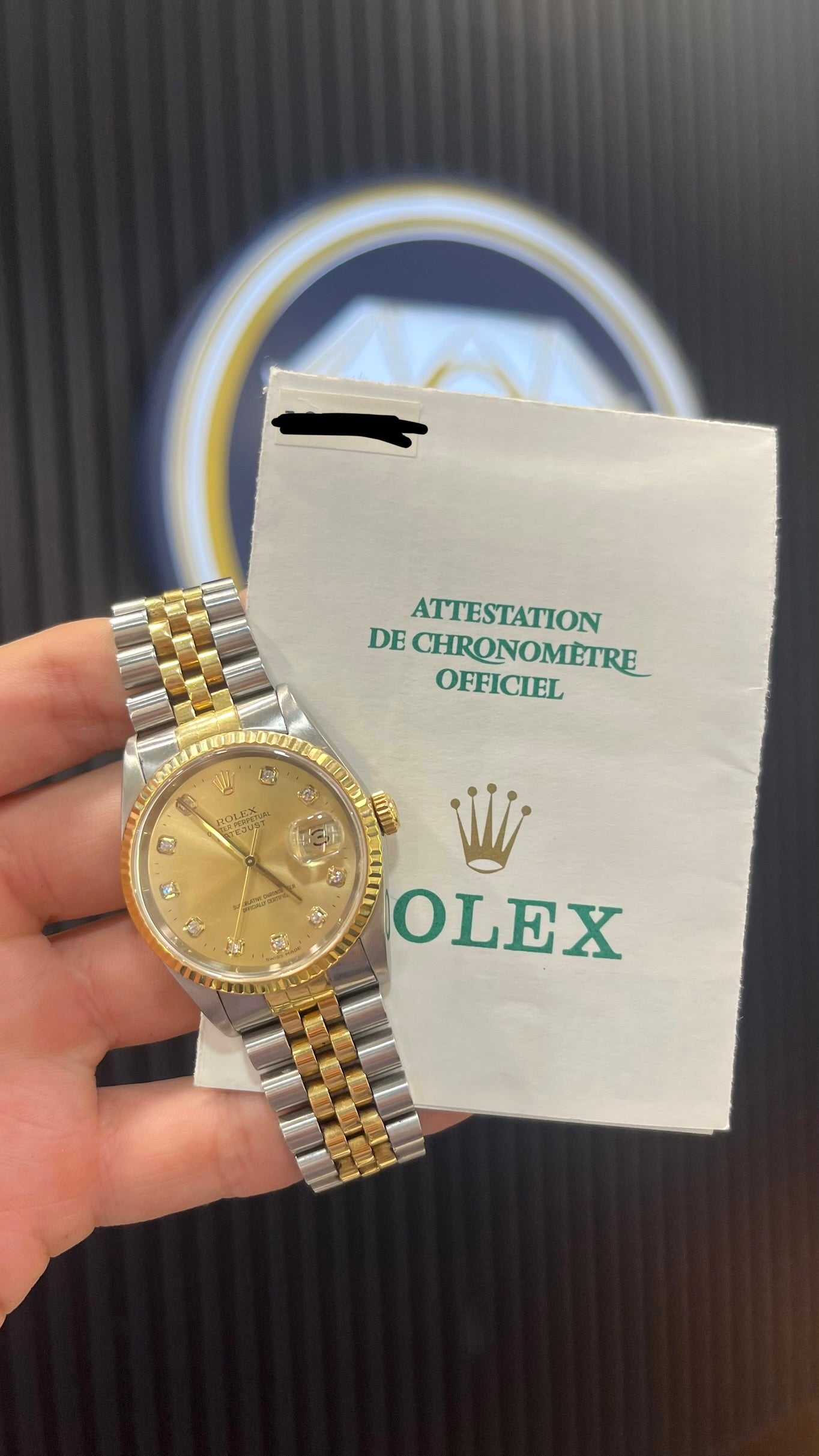 Rolex Datejust 36MM Diamond Dial