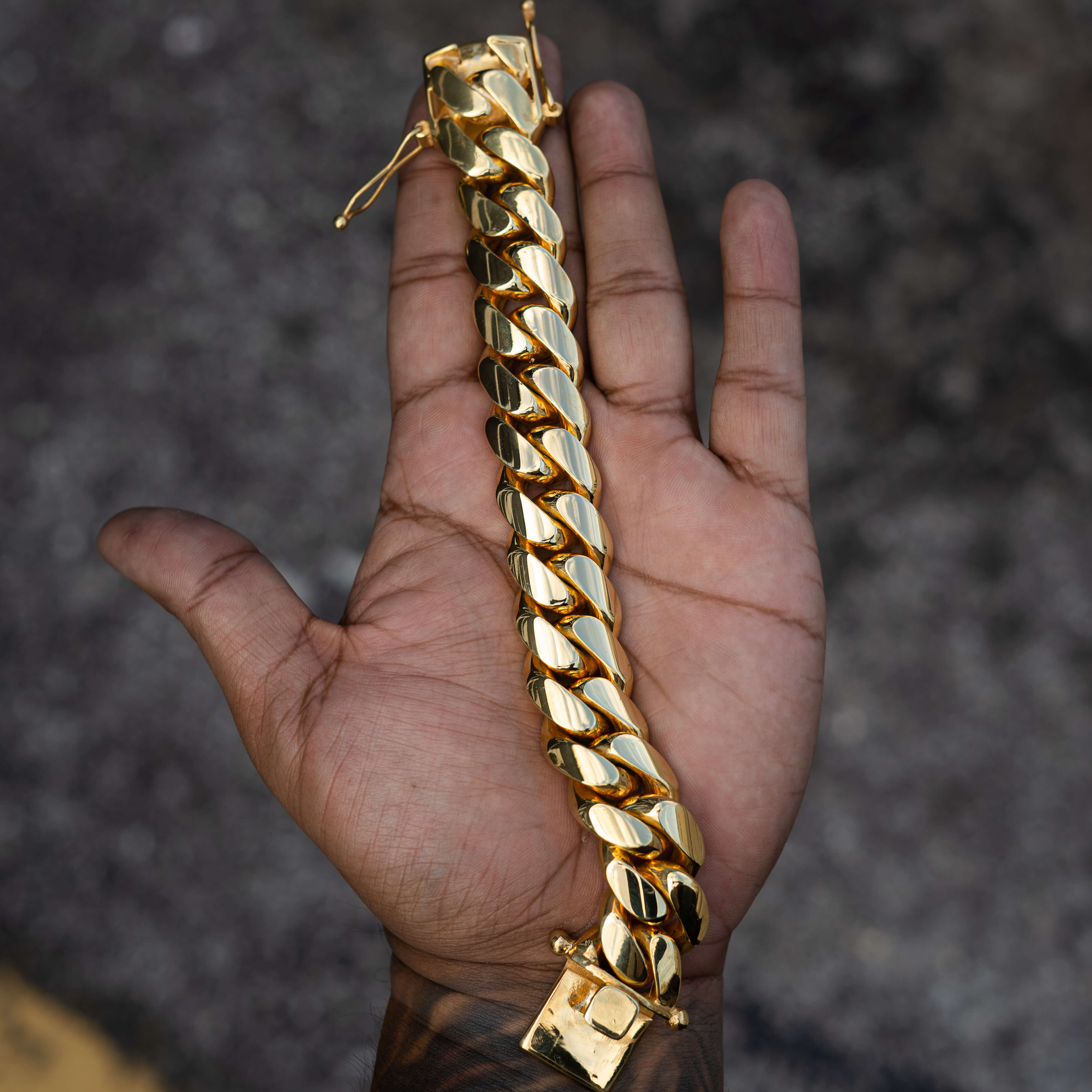 10K Yellow Gold Cuban Link Bracelet 8 Inches 9.5MM Wide for Men/women 19.8  Grams - Etsy