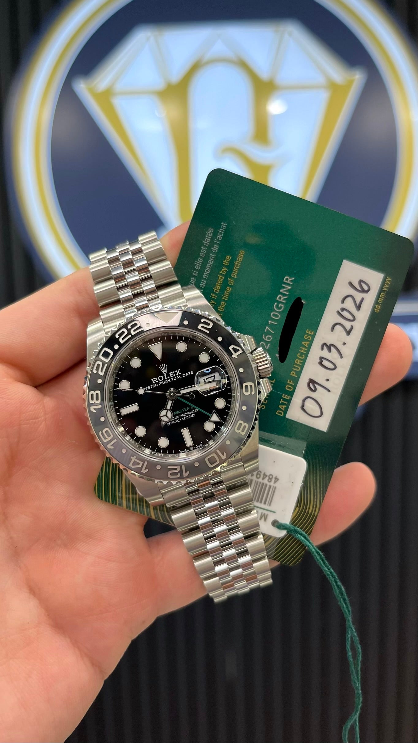 Rolex GMT-Master II 40MM Bruce Wayne on Jubilee