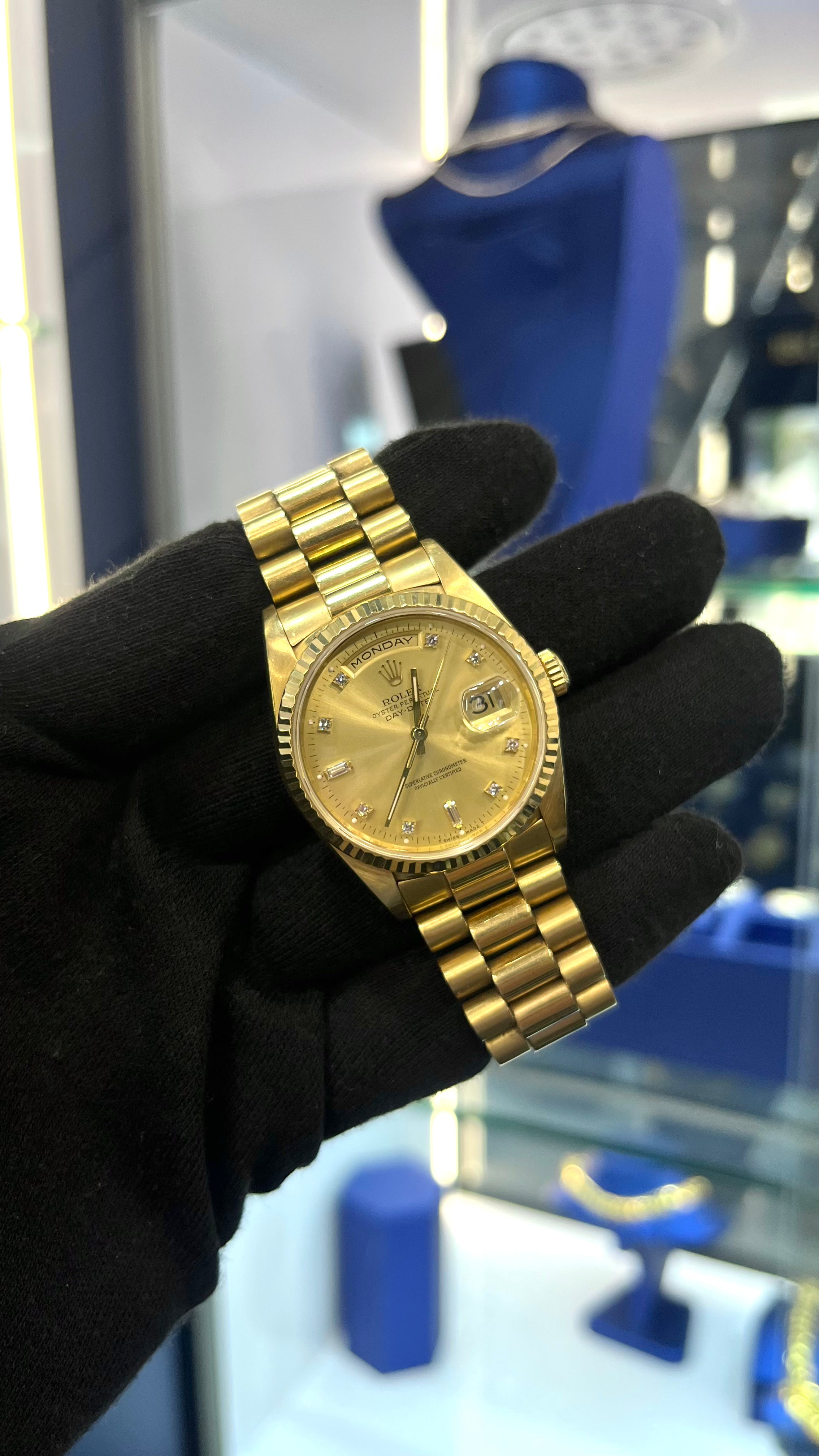 Rolex Presidential 36MM Champagne Diamond Dial