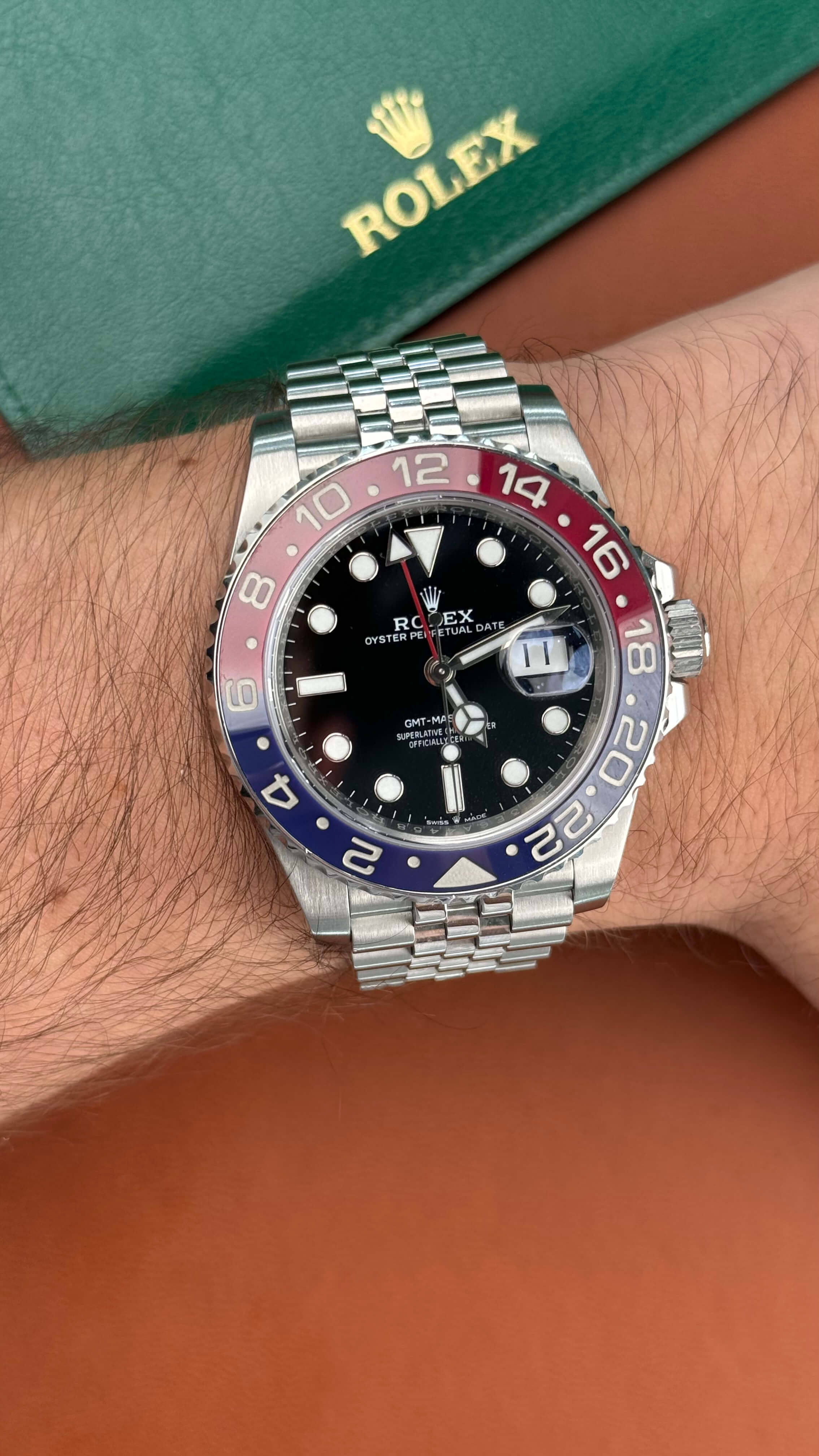 Rolex GMT-Master II Pepsi on Jubilee