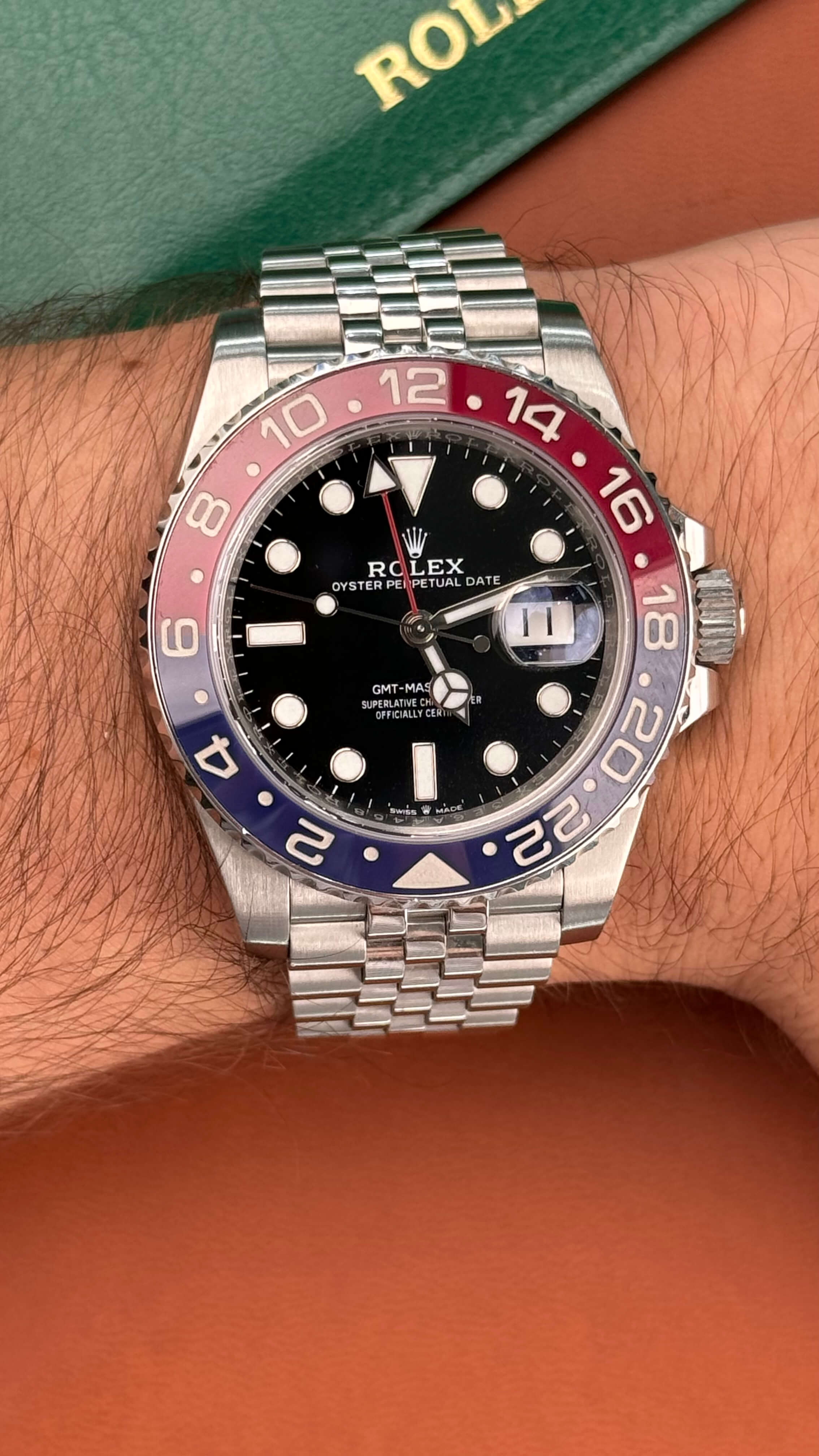 Rolex GMT-Master II Pepsi on Jubilee