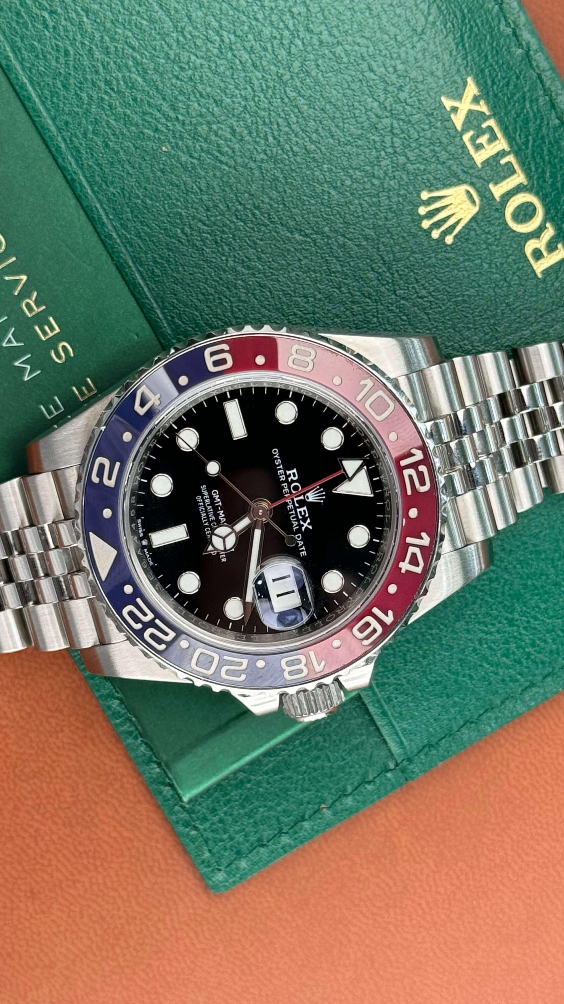 Rolex GMT-Master II Pepsi on Jubilee