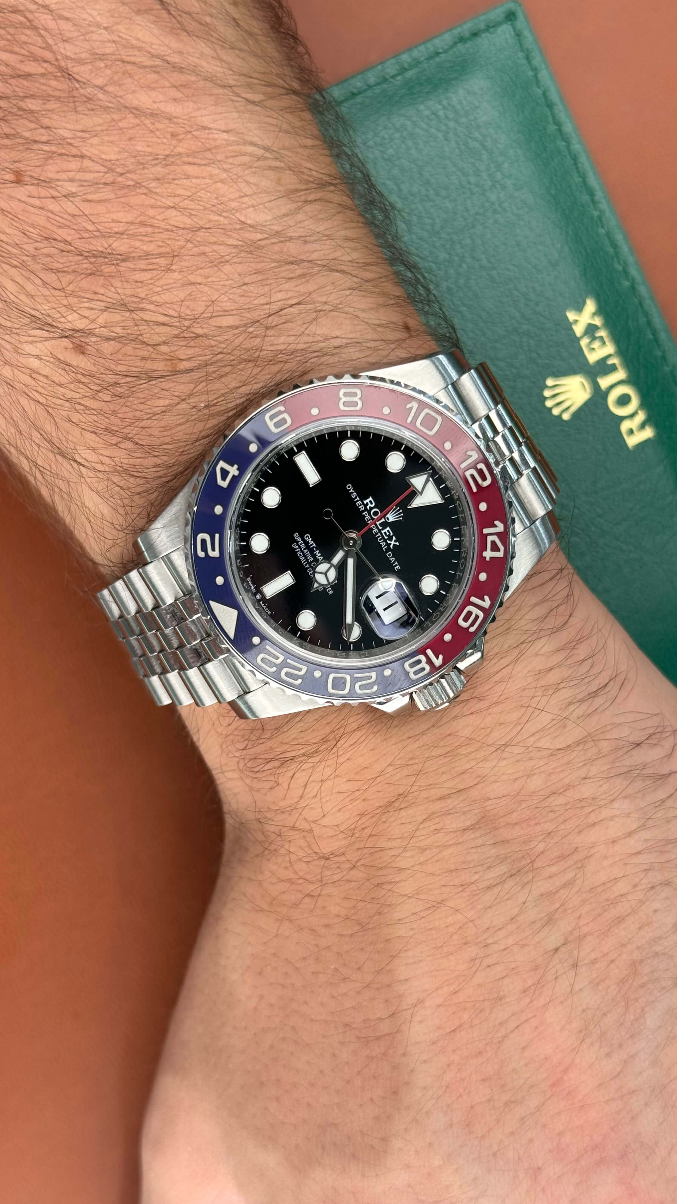 Rolex GMT-Master II Pepsi on Jubilee