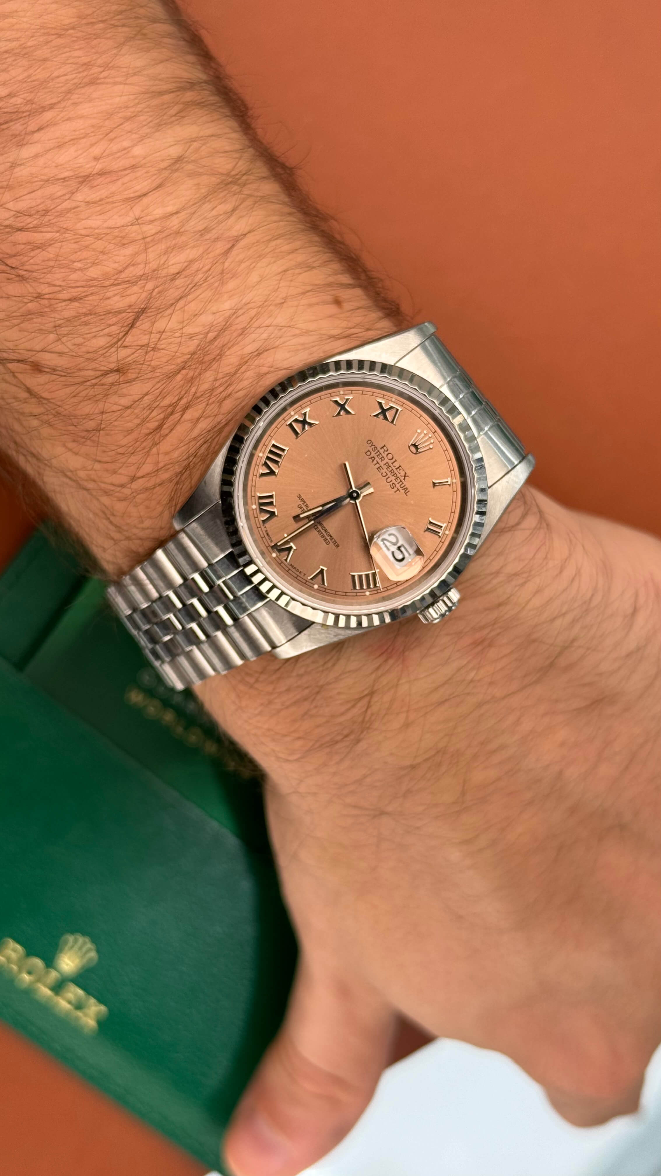 Rolex Datejust 36MM Coral Roman Dial