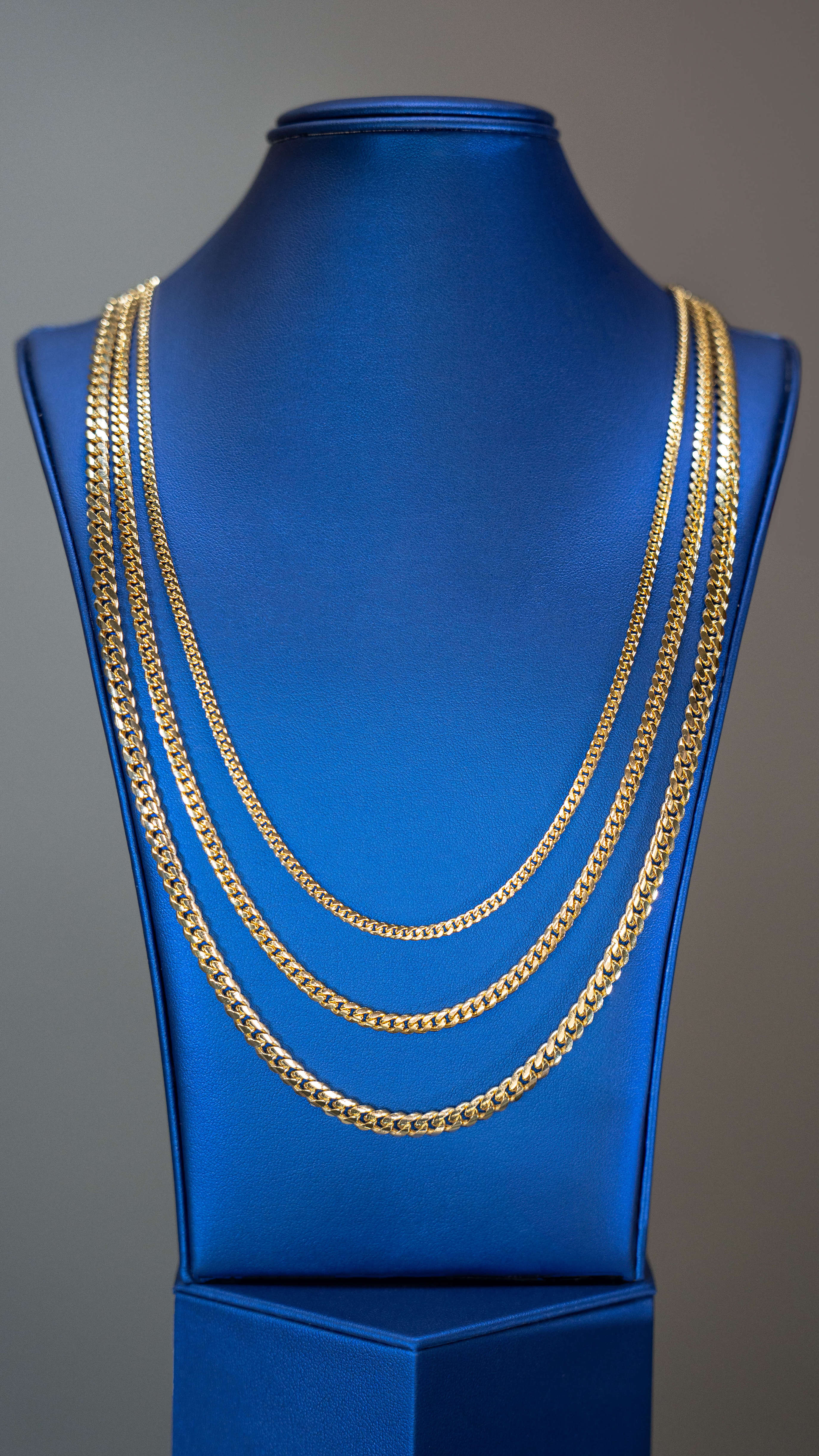 04 MM | Machine-Made Miami Cuban Link Chain | Gold Over Silver