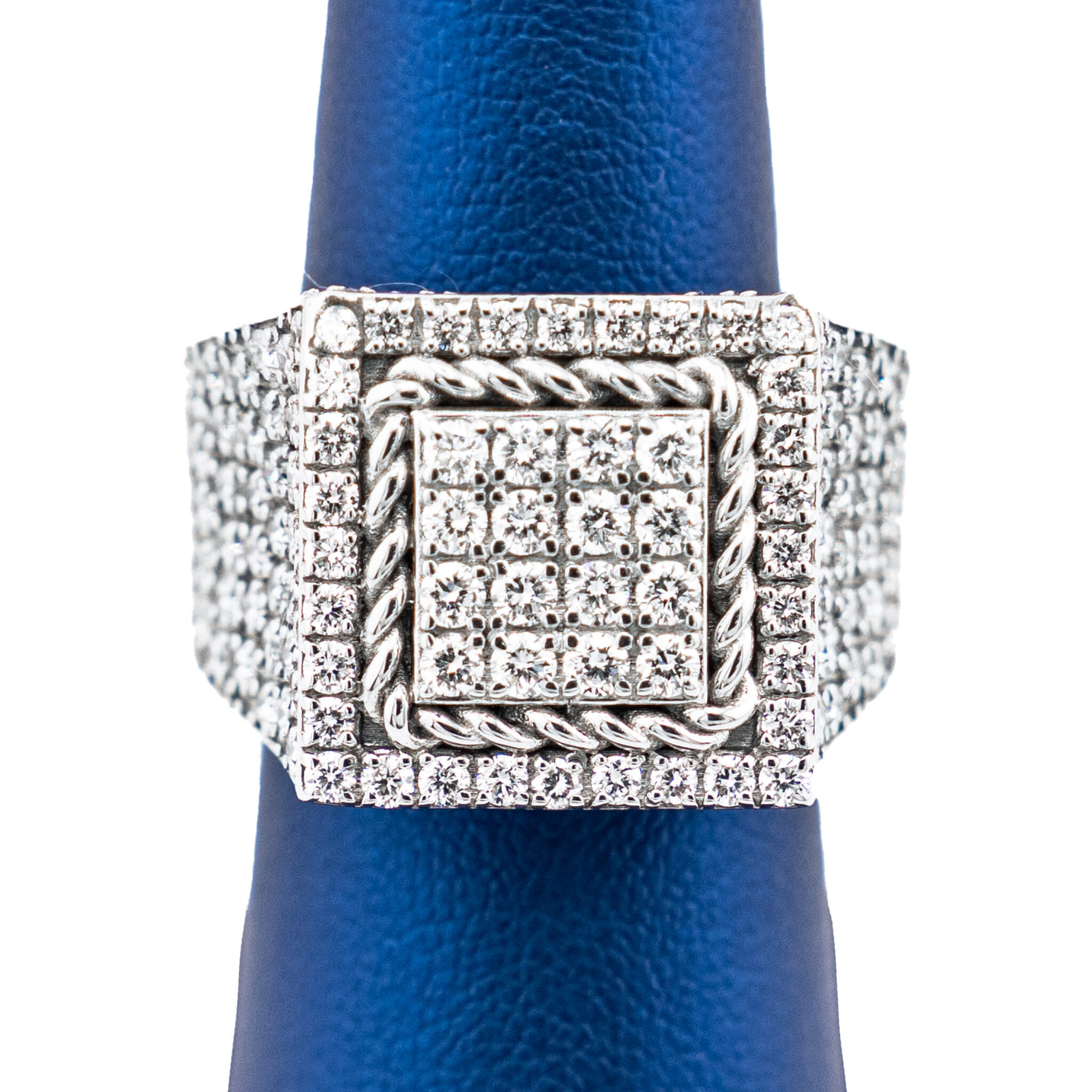 Stacked Square Diamond Ring