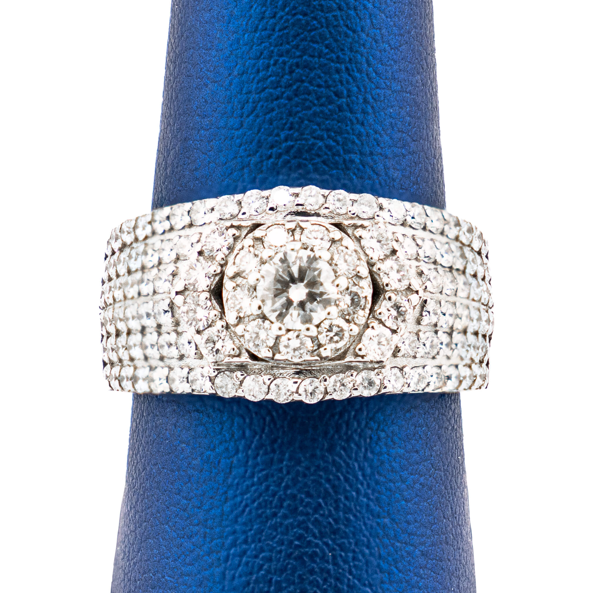 Diamond Band With Halo